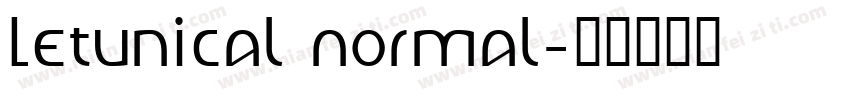 Letunical Normal字体转换